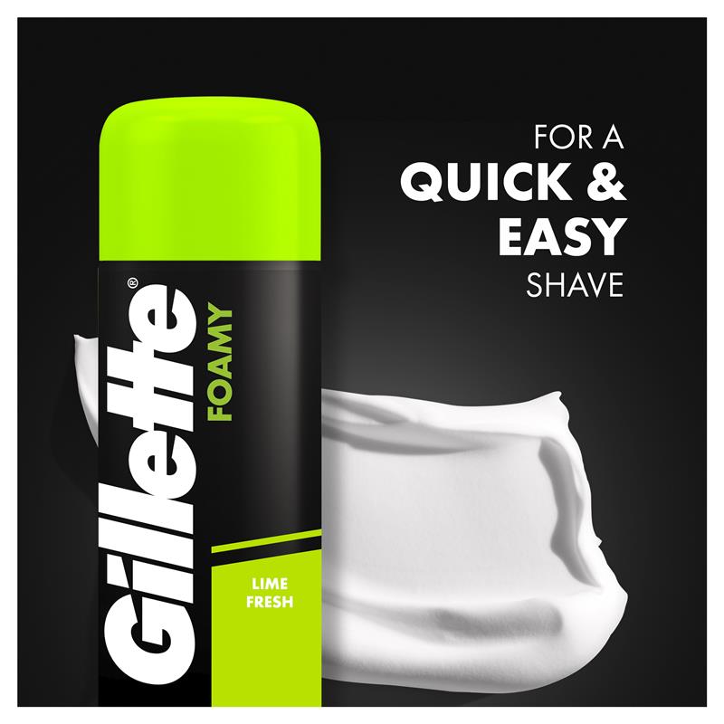 Gillette Shave Foam Lemon/Lime Value Pack 333g - GimmeNow