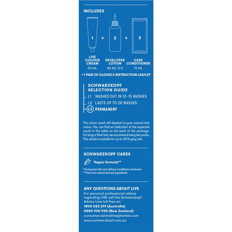 Schwarzkopf Live Colour Permanent 4.0 Medium Brown