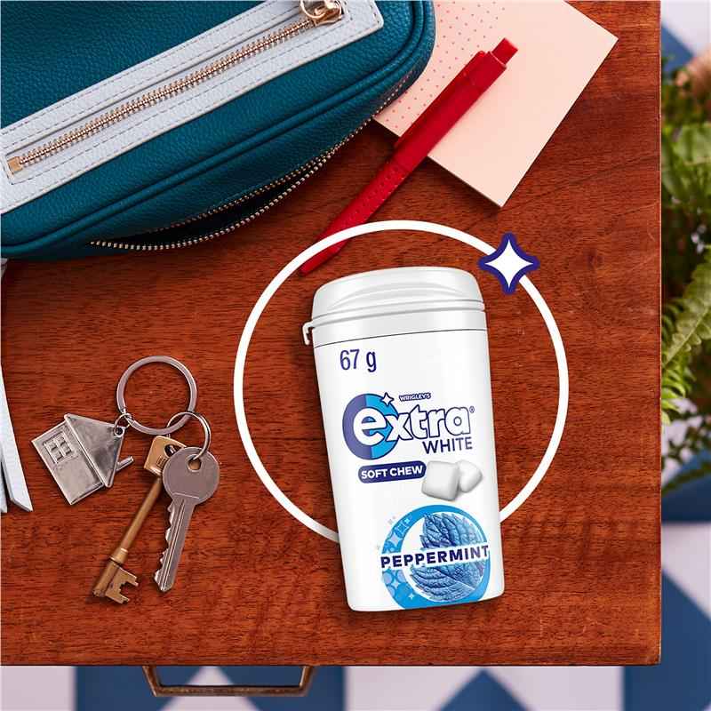 Wrigleys Extra Soft Chew Peppermint Bottle 67g