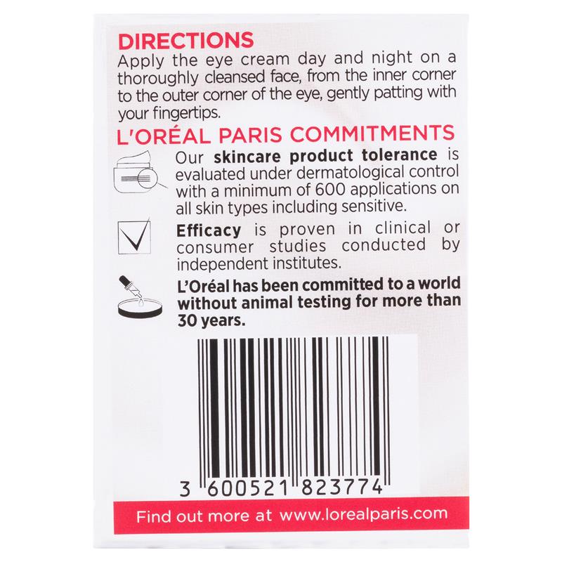 L'Oreal Paris Revitalift Hydrating Eye Cream 15ml - GimmeNow