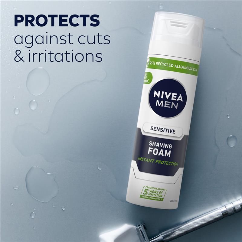 NIVEA MEN Sensitive Shaving Foam Instant Protection 200ml