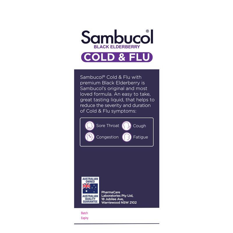 Sambucol Cold & Flu Liquid 250ml