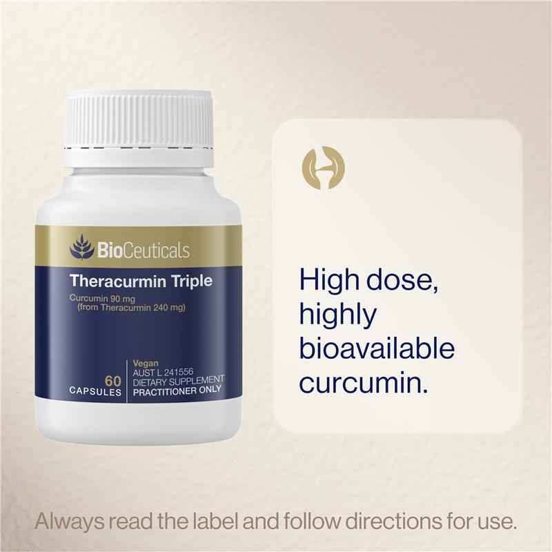 Bioceuticals Theracurmin Triple 60 Capsules NEW