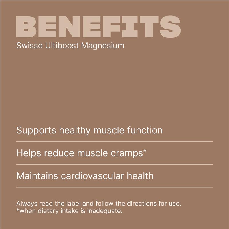 Swisse Ultiboost Magnesium 60 Tablets - GimmeNow