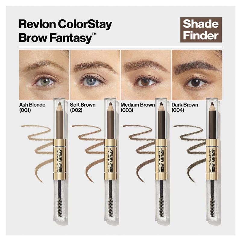 Revlon Colorstay Brow Fantasy Pencil & Gel Medium Brown