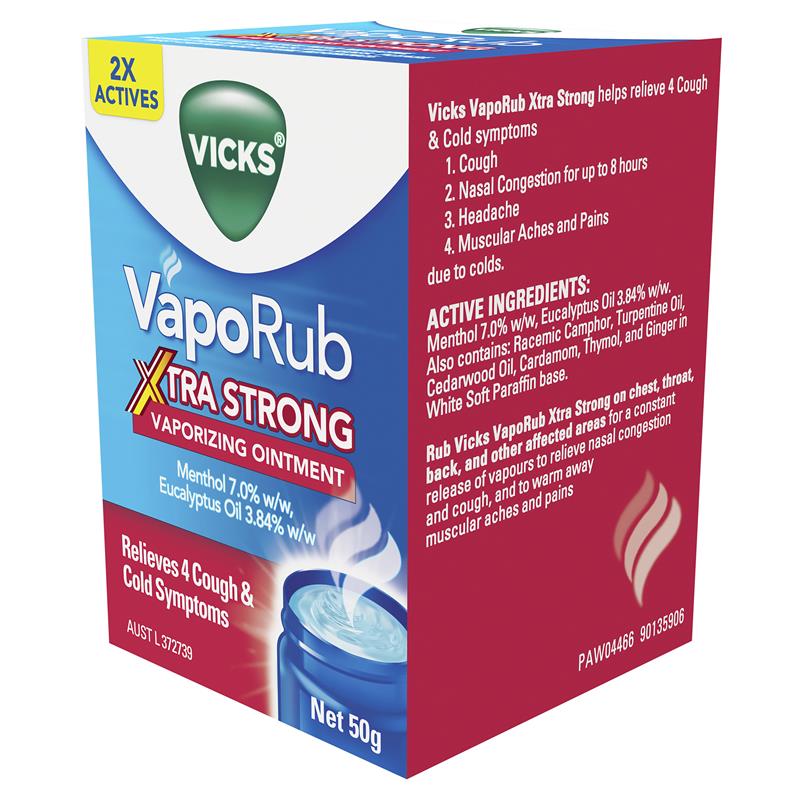 Vicks Vaporub Xtra Strong 50g - GimmeNow
