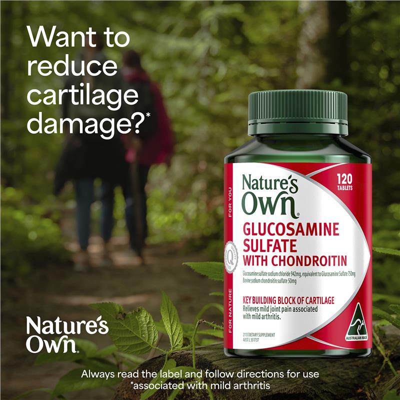 Nature's Own Glucosamine Sulfate With Chondroitin 120 Tablets