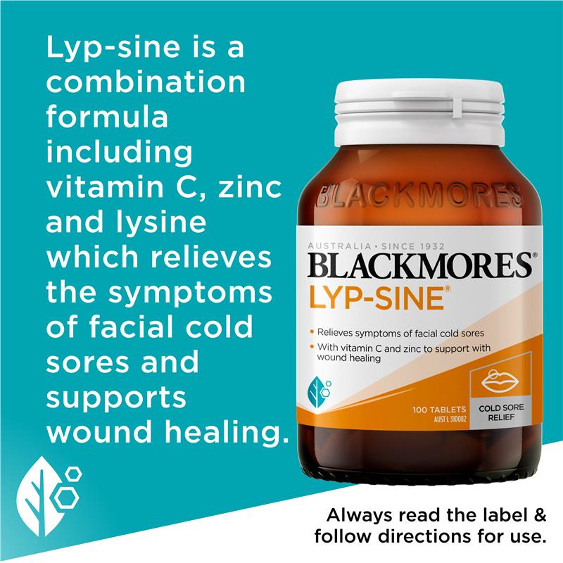 Blackmores Lypsine 100 Tablets - GimmeNow