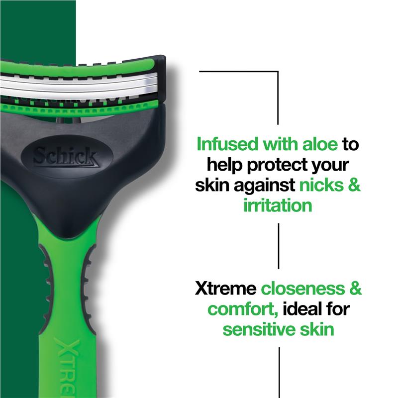 Schick Xtreme 3 Sensitive Mens Disposable Razors 4pk