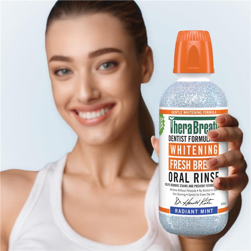 Therabreath Whitening Oral Rinse 473ml - GimmeNow