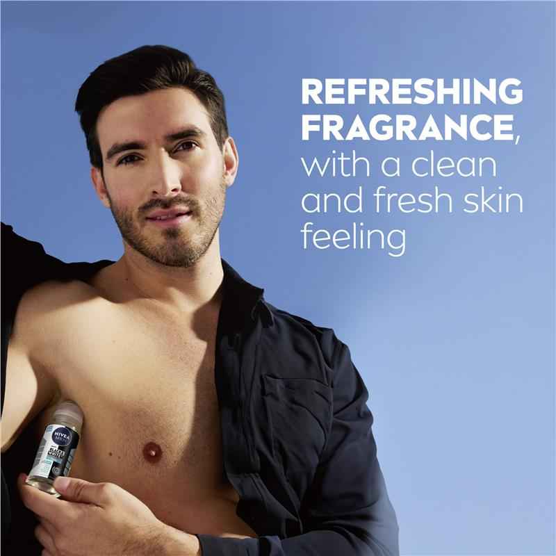 NIVEA MEN Black & White Fresh Roll On Deodorant 72H Protection 50ml