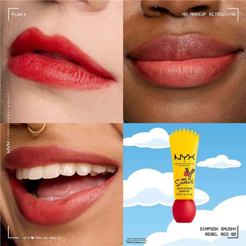 NYX Simpsons Smushy Matte Lip Balm Ruckus Red