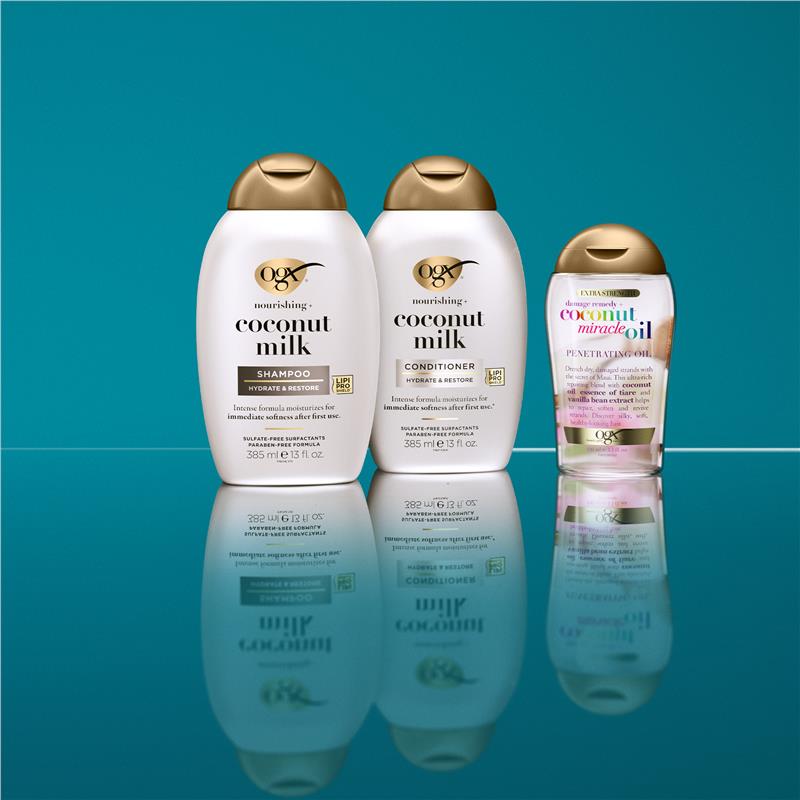 Ogx Extra Strength Damage Remedy + Hydrating & Repairing Coconut Miracle Oil Penetrating Oil For Dry & Damaged Hair 100mL