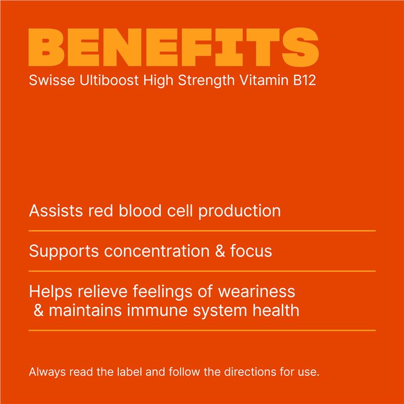Swisse Vitamin B12 60 Tablets - GimmeNow