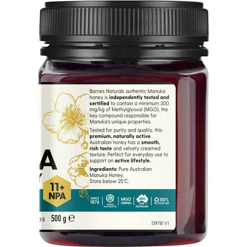 Barnes Naturals Australian Manuka Honey 500g MGO 300+