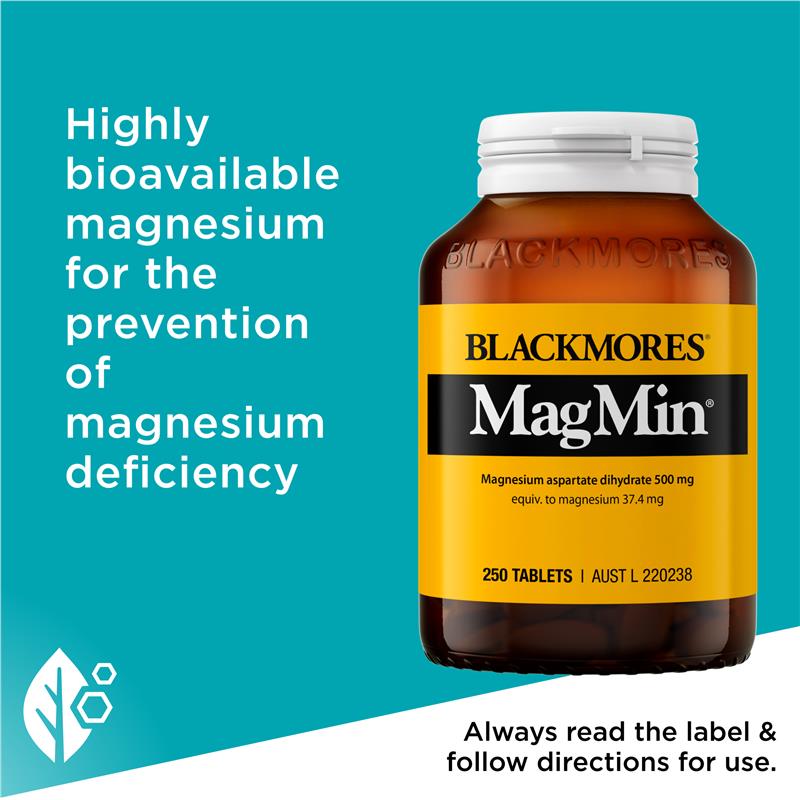 Blackmores Magmin 500mg 250 Tablets - GimmeNow