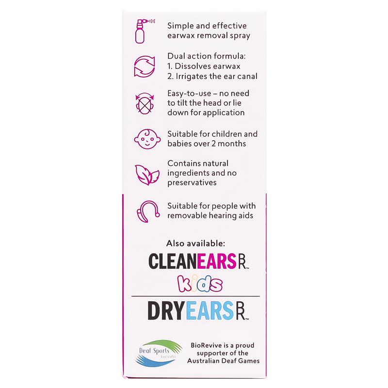 BioRevive CleanEars Earwax Removal Spray 30ml - GimmeNow