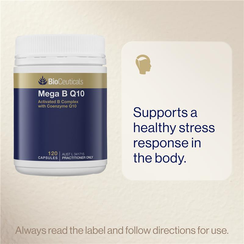 Bioceuticals Mega B Q10 120 Capsules - GimmeNow