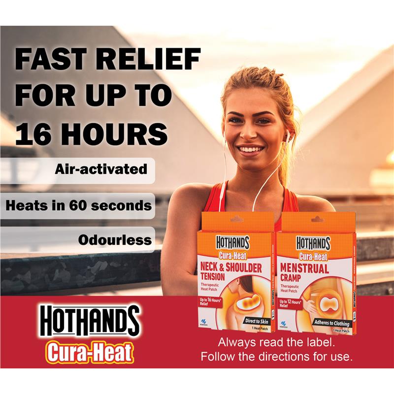 Hot Hands Cura Heat Neck And Shoulder Pain Patch
