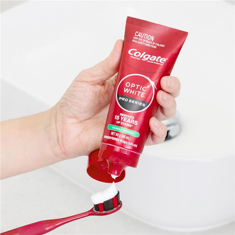 Colgate Toothpaste Optic White Pro Series Vividly Fresh 5% 80g