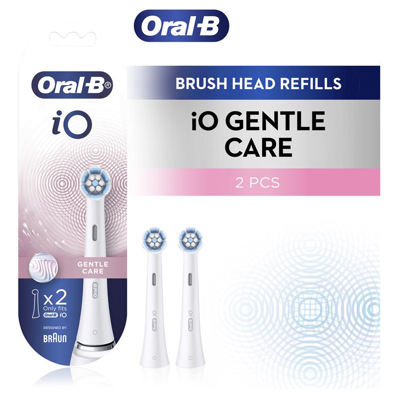 Oral B Power Toothbrush iO Refill Gentle Care 2 Pack White - GimmeNow