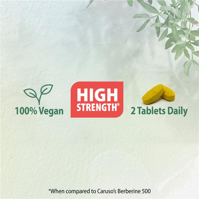 Carusos Berberine 750 60 Tablets - GimmeNow