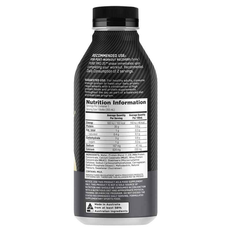 Optimum Nutrition Pure Pro 35 Vanilla 355ml