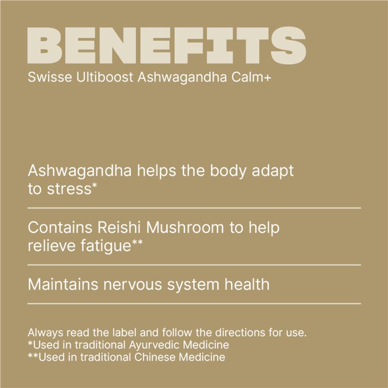 Swisse Ultiboost Ashwagandha+ Calm 120 Pack