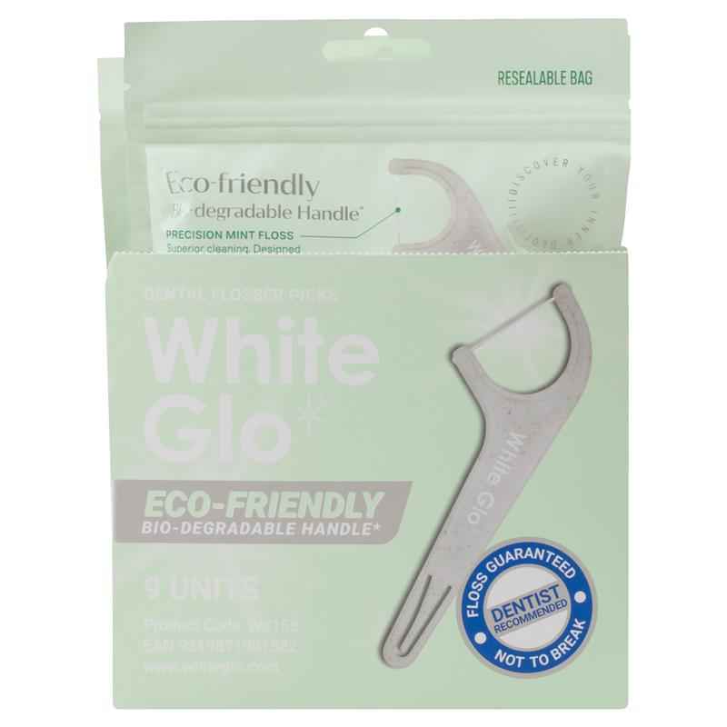 White Glo Flossers Eco Friendly Mint 70 Pack