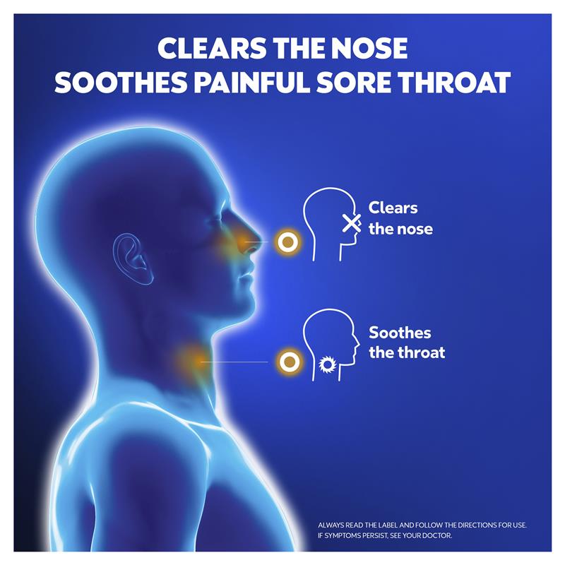 Vicks VapoDrops + Painful Sore Throat Honey 16 Lozenges