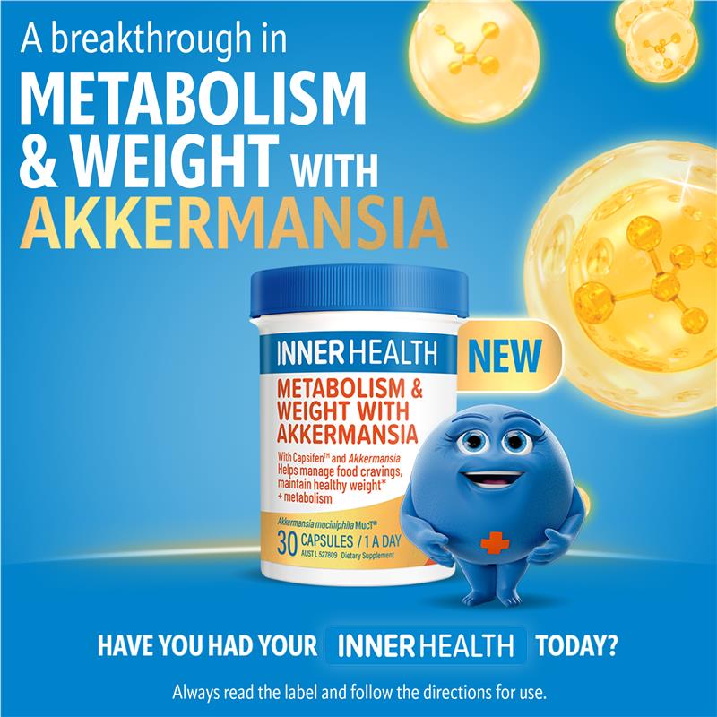 Inner Health Metabolism & Weight With Akkermansia 30 Capsules