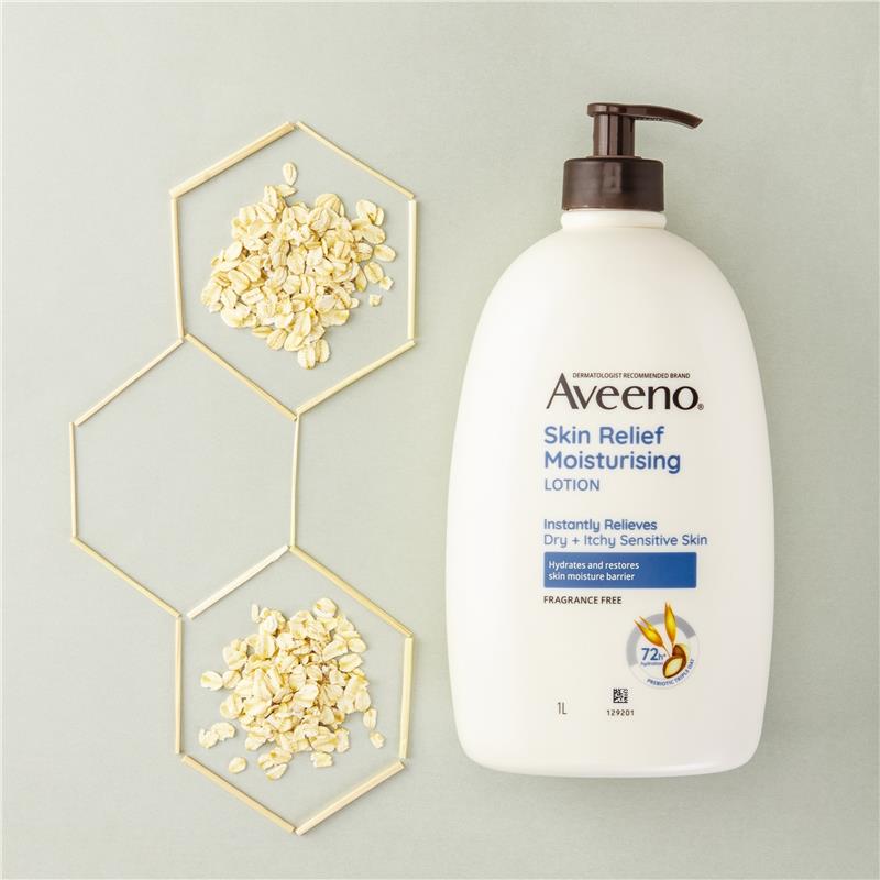 Aveeno Skin Relief Moisturising Fragrance Free Body Lotion 1L - GimmeNow