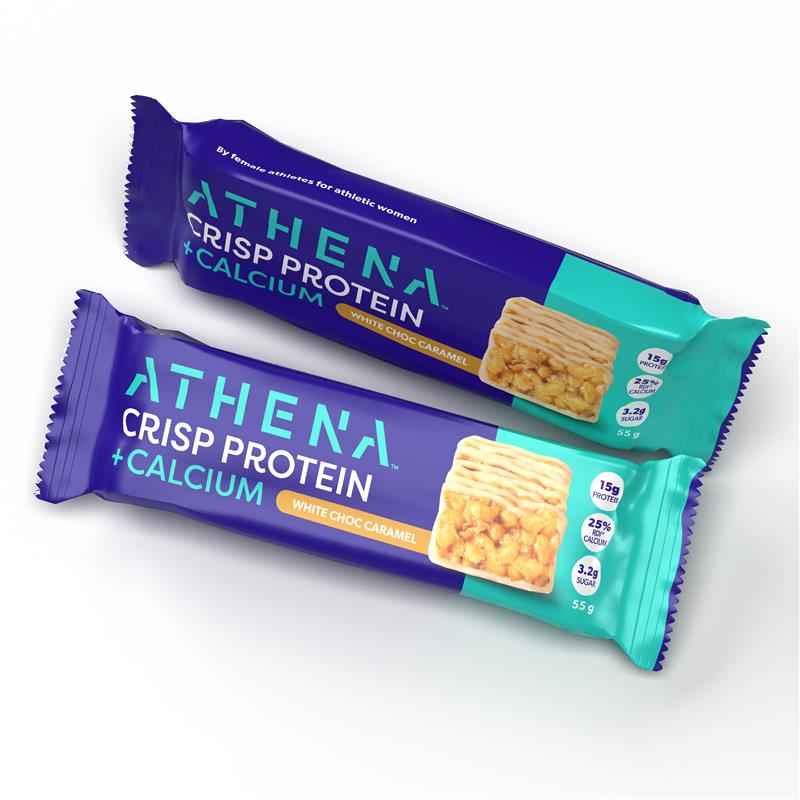 Athena Crisp Protein + Calcium White Choc Caramel 55g