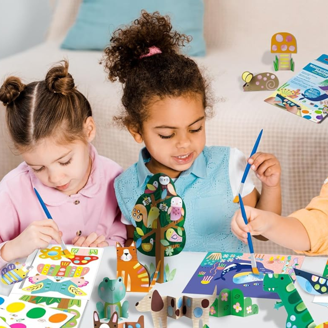 Avenir Watercolour Painting & Origami Set Under the Sea Interactive Activity Travel Toys Art and Craft for Kids 3yrs+
