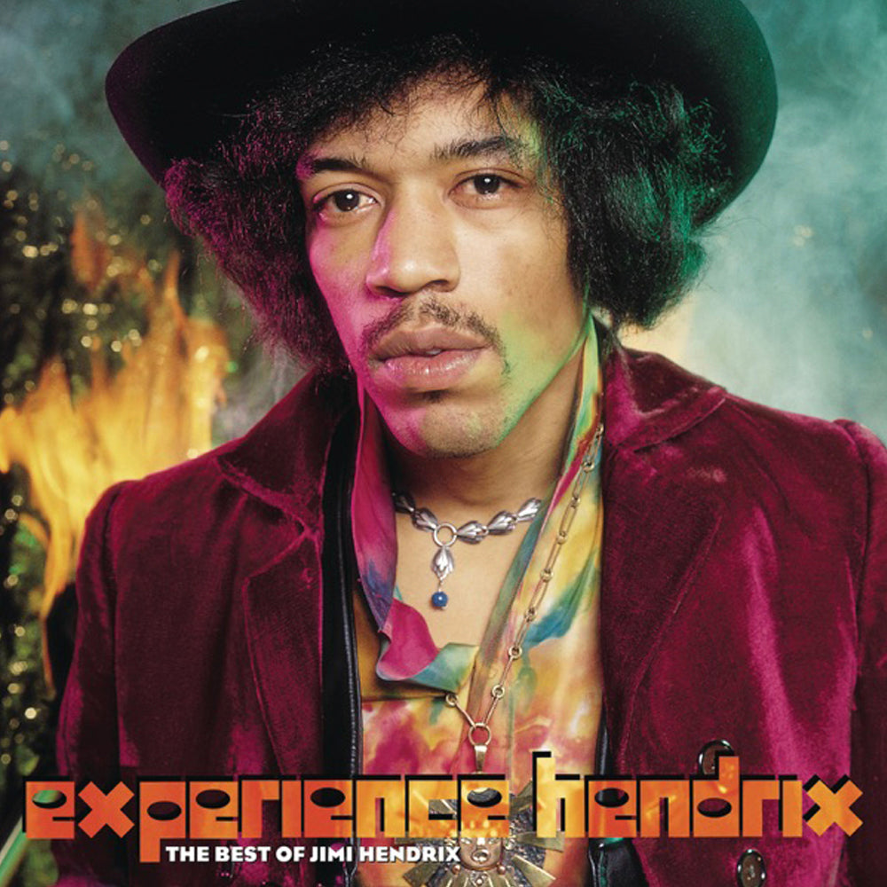 Record Storage Crate The Jimi Hendrix Experience Experience Hendrix: The Best of Jimi Hendrix Vinyl Album Bundle