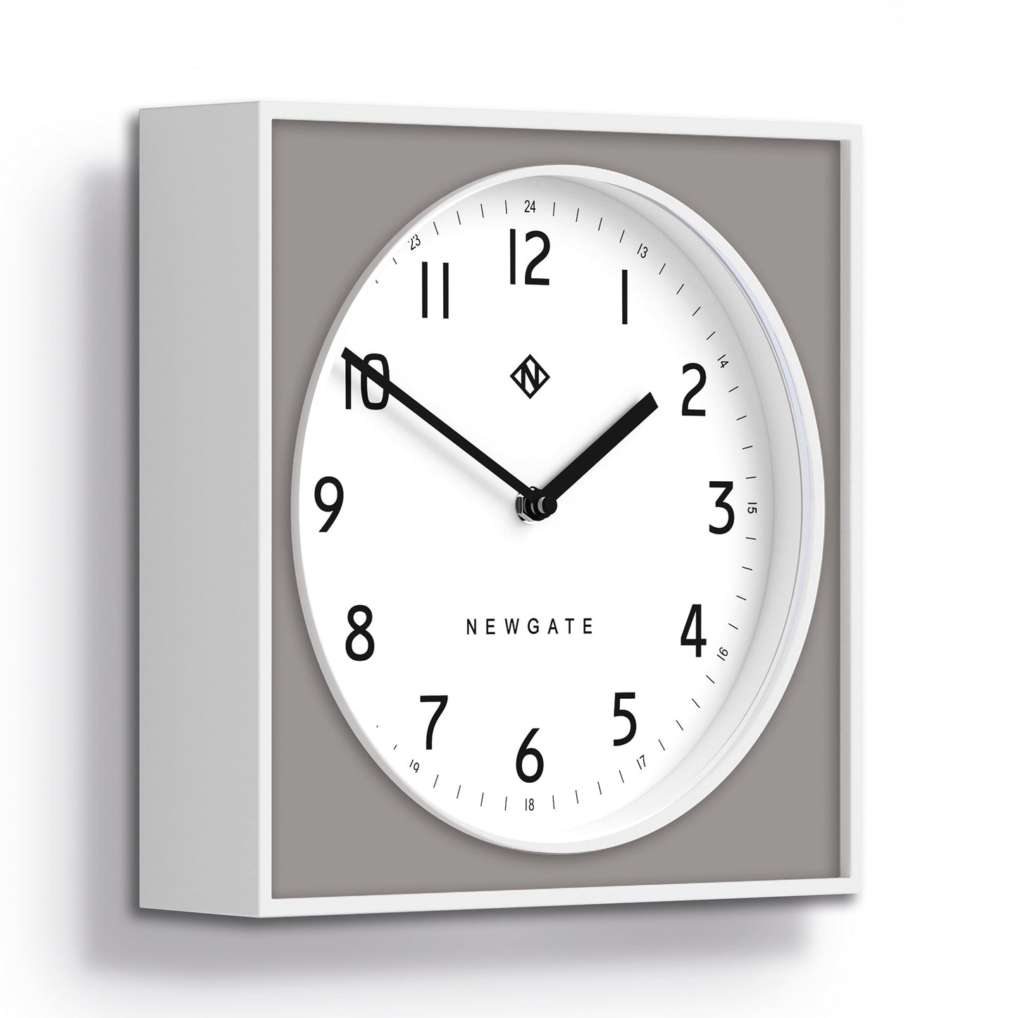 Burger & Chips Wall Clock Posh Grey