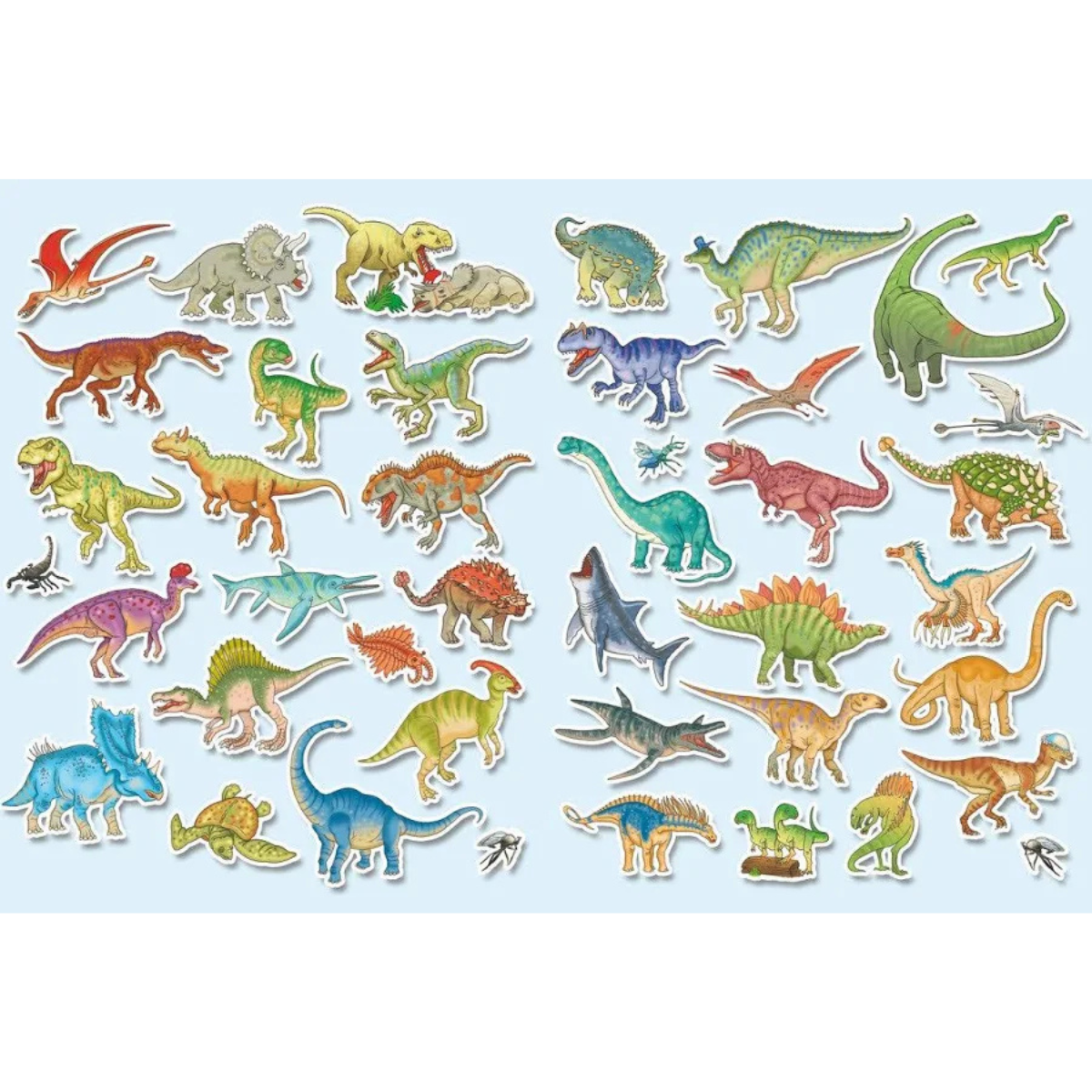 Kids Sticker Activity Book Look and Find Encyclopedia Dinosaurs with 40 Stickers (Hardcover) by Ilaria Barsotti Travel Toys