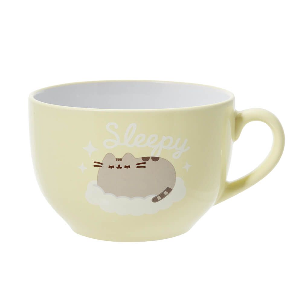 Sleepy Latte Mug - Cute Ceramic Coffee Cup