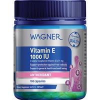 Wagner Vitamin E 1000IU 100 Capsules - GimmeNow