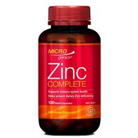 Microgenics Zinc Complete 120 Capsules - GimmeNow
