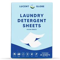 Lucent Globe Laundry Detergent Sheets Ocean Breeze 35 Sheets - GimmeNow