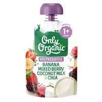 Only Organic Banana Mixed Berry Coconut Milk & Chia 100g