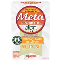 Metamucil Align Daily IBS Probiotic Fibre Capsules 63 Pack - GimmeNow