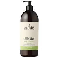Sukin Botanical Body Wash Lime & Coconut 1 Litre Pump - GimmeNow