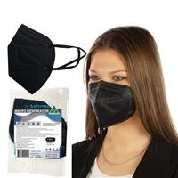 Softmed N95 Black Face Mask Single - GimmeNow