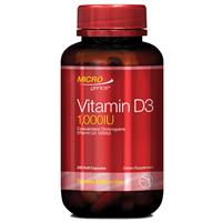 Microgenics Vitamin D3 1000IU 200 Capsules - GimmeNow