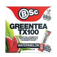 BSc Green Tea TX100 Watermelon 60 x 3g Serve NEW