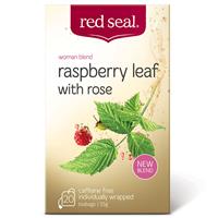 Red Seal Raspberry Leaf Tea With Rose 20 Tea Bags