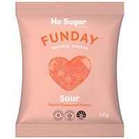 Funday Sour Peach Flavoured Hearts 50g