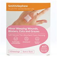 Allevyn Gentle Border Lite 5cm x 5cm 3 Pack - GimmeNow